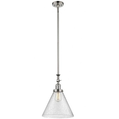 Cone - 1 Light Stem Hung Tiltable Mini Pendant In Industrial Style-18 Inches Tall and 12 Inches Wide