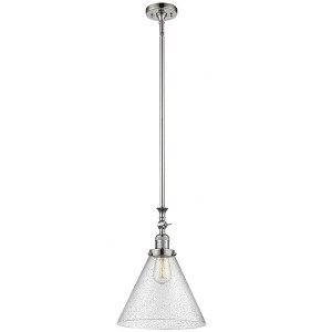 Cone - 1 Light Stem Hung Tiltable Mini Pendant In Industrial Style-18 Inches Tall and 12 Inches Wide - 1 of 1