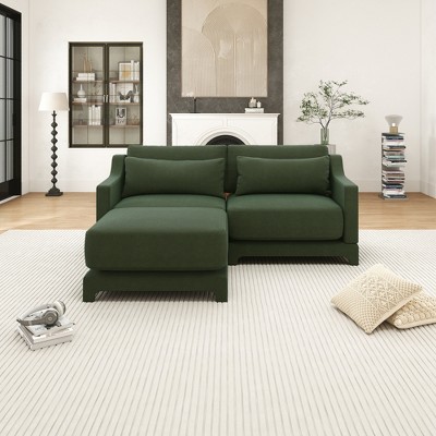 Christopher Knight Home Conrad 73" Chenille Upholstered L-Shape Sectional Sofa