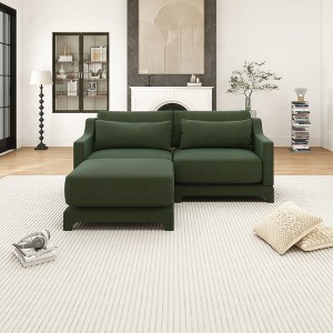 Christopher Knight Home Conrad 73" Chenille Upholstered L-Shape Sectional Sofa - 1 of 4