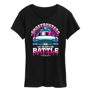 Women's - Ghostbusters - Frozen Empire Ecto-1 Get Ready For Battle Short Sleeve Graphic T-Shirt - 1 of 4