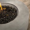 Mondawe 12" Modern Outdoor Round Fiber Reinforced Concrete Outdoor Fire Pit Table - 3 of 4
