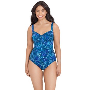 Trimshaper Women's Averi One Piece Control Swimsuit - 1 of 3