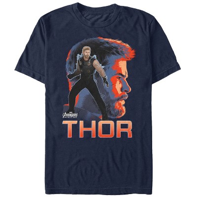 Men's Marvel Avengers: Infinity War Thor View T-shirt - Navy Blue ...