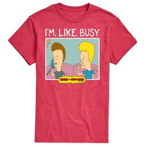 Men's - Beavis & Butthead - I'm Like Busy Short Sleeve Graphic T-Shirt - 1 of 4
