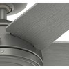 Hunter 52" Jetty WeatherMax Ceiling Fan Matte Silver Finish - Outdoor, Wet Rated, 6 Blades, Wall Control, Whisper-Quiet Motor - 2 of 4