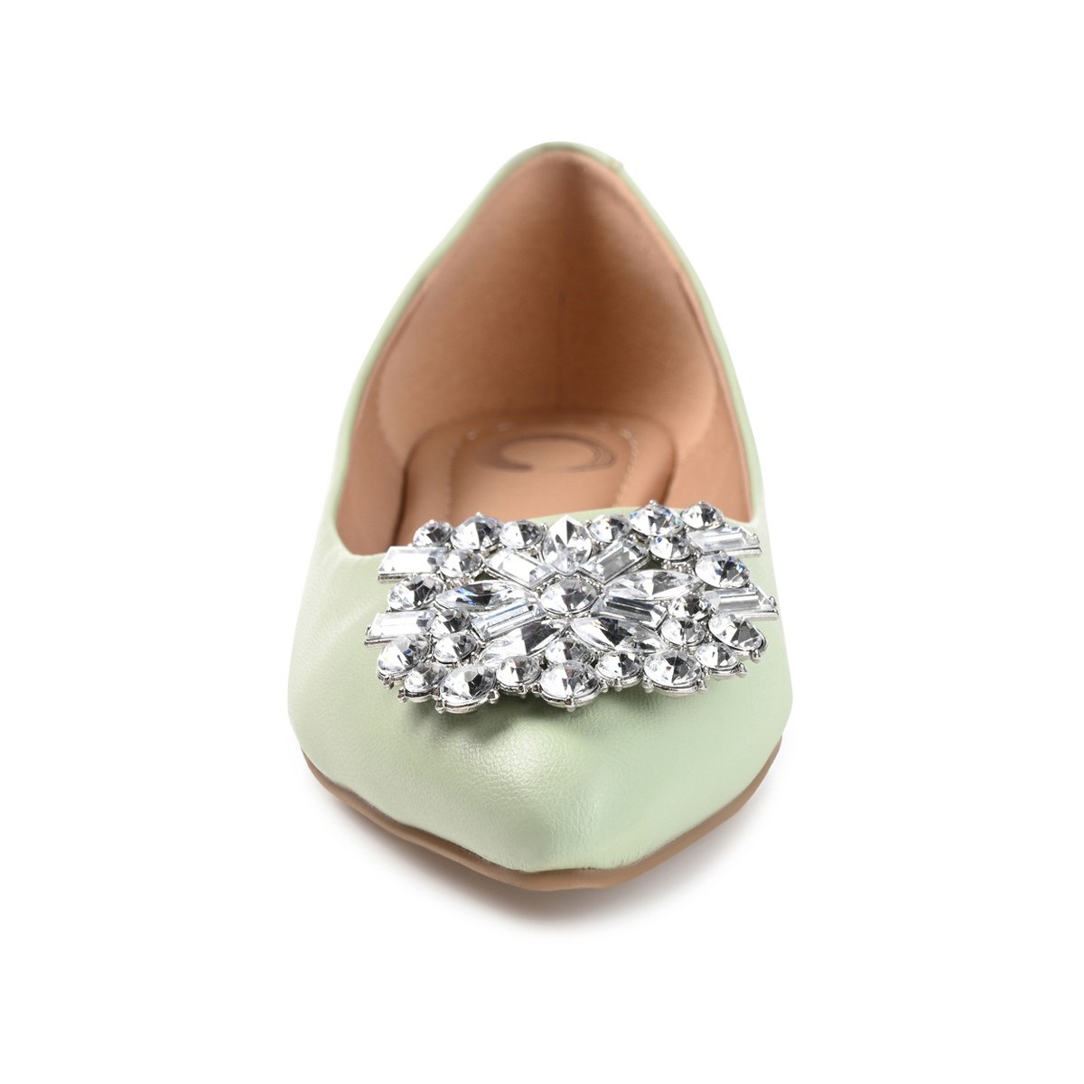 Обувь Journee Collection Women's Renzo Slip On Pointed Toe Ballet Flats Green 7.5 — фото 6