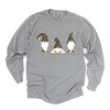 Simply Sage Market Leopard Gnomes Garment Dyed Long Sleeve - M - Grey - 2 of 4