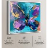Art Remedy Jewel Toned Butterfly Colorful buterfly and flowers wall art Framed - 3 of 4