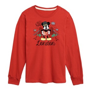 Boys' - Disney - Mickey Mouse London Long Sleeve Graphic T-Shirt - 1 of 4