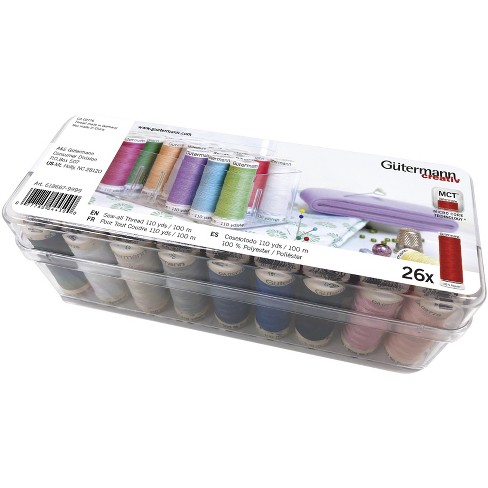 24 Colors Sewing Thread Assortment Cotton Spools Thread Set for Sewing  Machine