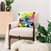 16"x16" Three of the Possessed Autumn Electric Lights Square Throw Pillow - Deny Designs - 2 of 4