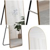 Glasflength Full Length Mirrors Wall Mirror, Decorative Mirror, Clothing Store, Floor Standing Large Mirror, Wall Mounted, Gold 16.5"*0.3"*59.8" - image 4 of 4