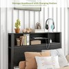 Twin Size Metal Platform Bed with Storage Headboard and Charging Station - 4 of 4
