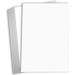 Hamilco White Cardstock Paper 11x17 65 lb Cover Card Stock 25 Pack - 1 of 4