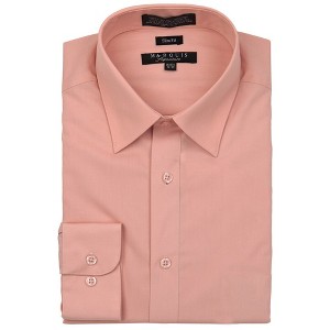 Marquis Men's Slim Fit And Long Sleeve Dress Shirt, Neck - 14.5 To 18.5 - 1 of 4