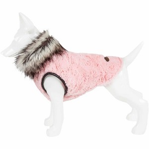Pet Life (R) Luxe Pinkachew Charming Fashion Mink Fur Dog Coat - 1 of 4