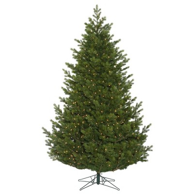 Vickerman Eagle Frasier Fir Artificial Christmas Tree with Wooden Cross Stand
