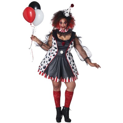 California Costumes Twisted Clown Women's Plus Size Costume, 3xl : Target