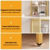 62 Inch Bookshelf, Gold Bookshelf, Modern Bookcase Storage, Metal Frame, for Office Living Room Bedroom - 2 of 4