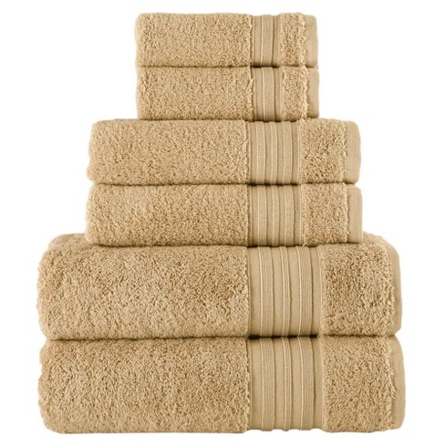 Laural Home Spa Collection 6-Piece Bath Towel Set in Ivory