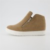 CUSHIONAIRE Hart Womens Casual Shoes with Dual Zippers- Lightweight Hidden Wedge Fashion Sneakers for Women - 2 of 4