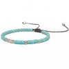 Hollywood Sensation Hollywood Sensation Gold Friendship Bracelet Handwoven with Turquoise Beads - 3 of 4