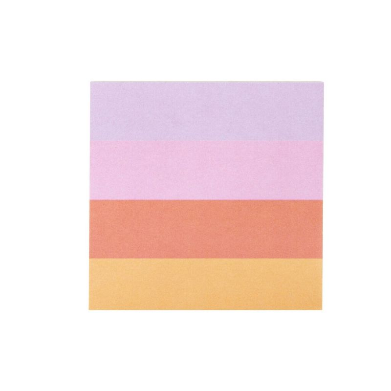 Post-it Square Notes 2.9&#34;x2.8&#34; Rainbow-Striped, 5 of 14