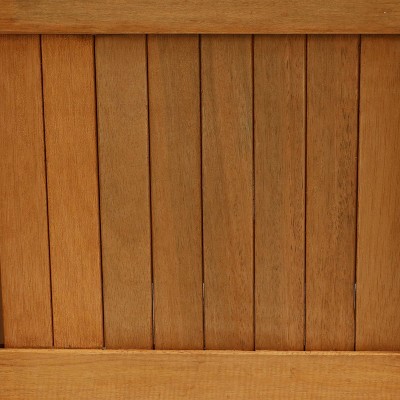 Sunnydaze Meranti 16" Brown Wooden Outdoor Planter Box
