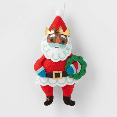 Santa Nutcracker with Wreath Christmas Tree Ornament - Wondershop™