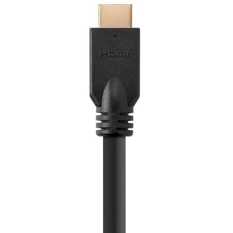 Monoprice HDMI Cable - 25 Feet - Black (3 Pack) No Logo, High Speed, 4K@60Hz, HDR, 18Gbps, YCbCr 4:4:4, 24AWG, CL2, Compatible with UHD TV and More -, 4 of 5