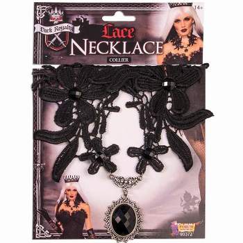 Forum Novelties Dark Royalty Black Lace Adult Costume Necklace