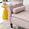 NicBex Ottoman with Storage Bench Storage Organizer Ottoman Velvet Multifunctional Storage Bench with 1 Pillow for Entryway Bedroom - 4 of 4