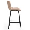 Grungis Modern Counter Height Bar Stools with PU Upholstered Seat,Accent Chair with Ergonomic Contours,Dining Chair for Dining Room - 3 of 4