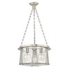 Cape Harbor 3-Light Pendant - Nautical Elegance with Water-Hammered Glass & Steel Frame - 2 of 4