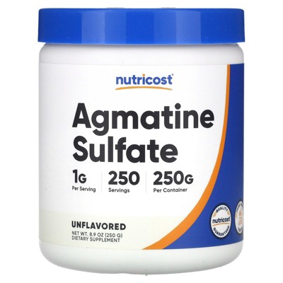 Nutricost Agmatine Sulfate, Unflavored, 8.9 oz (250 g)