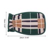 Unique Bargains Geometry Drawstring Shower Gloves for Bathroom 9.45"x5.91" Green 1 Pc - 2 of 3