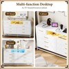 Jojoka 8 Drawer Dresser with LED Lights & Charging Station – Modern Storage Cabinet for Bedroom, Living Room, Entryway - 4 of 4