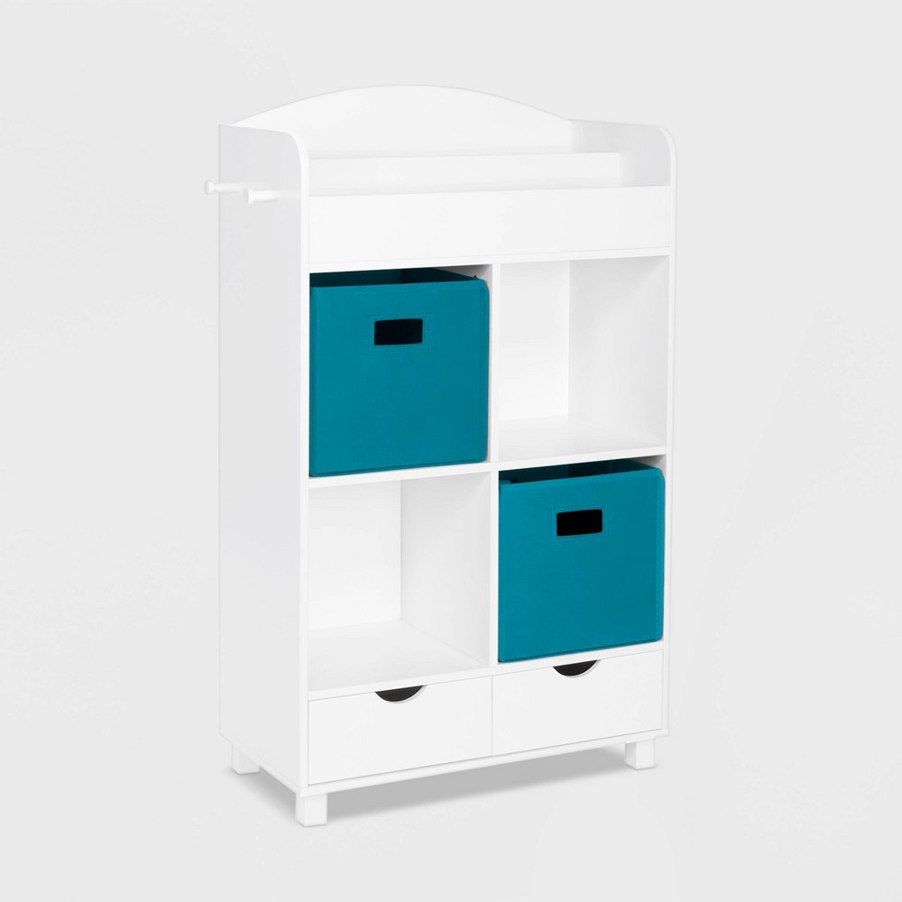 Photos - Wall Shelf RiverRidge Kids' Book Nook Cubby Toy Storage Cabinet with Bookshelf, Drawe