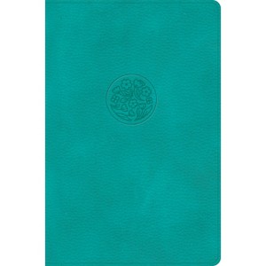 NASB Giant Print Reference Bible, Teal Leathertouch - by  Holman Bible Publishers (Leather Bound) - 1 of 1