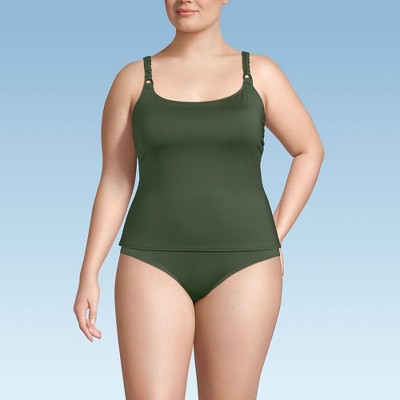 Lands' End Women's Macrame Tankini Top
