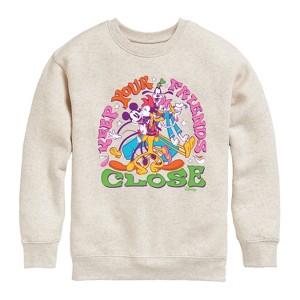 Boys' - Disney - Mickey & Friends Graphic Long Sleeve Fleece Sweatshirt - 1 of 4