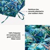 ARTPLAN Outdoor Chair Cushion,High Back Tufted Patio Cushion with Tie for Adirondack Rocker Chair,44"x21"x4",1 Count,Floral - 4 of 4