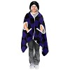 NFL Baltimore Ravens Youth Bloncho Faux Shearling Wearable Blanket - 2 of 2