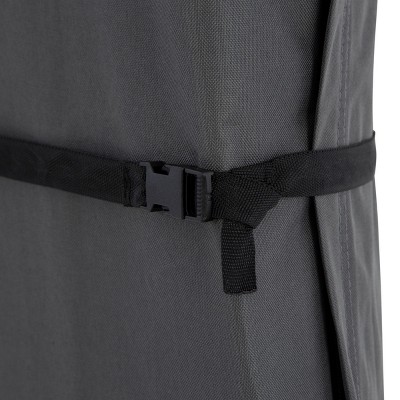 Gray Heavy-Duty Waterproof Offset Umbrella Cover