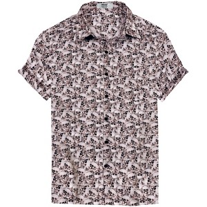 LA LEELA Mens Hawaiian Shirts Short Sleeve Button Down Shirt Men's Halloween Costumes Shirts Beach Tropical Shirts for Men - 1 of 4