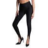LECHERY Women's Lustrous Silky Shiny Stirrup Leggings - 4 of 4