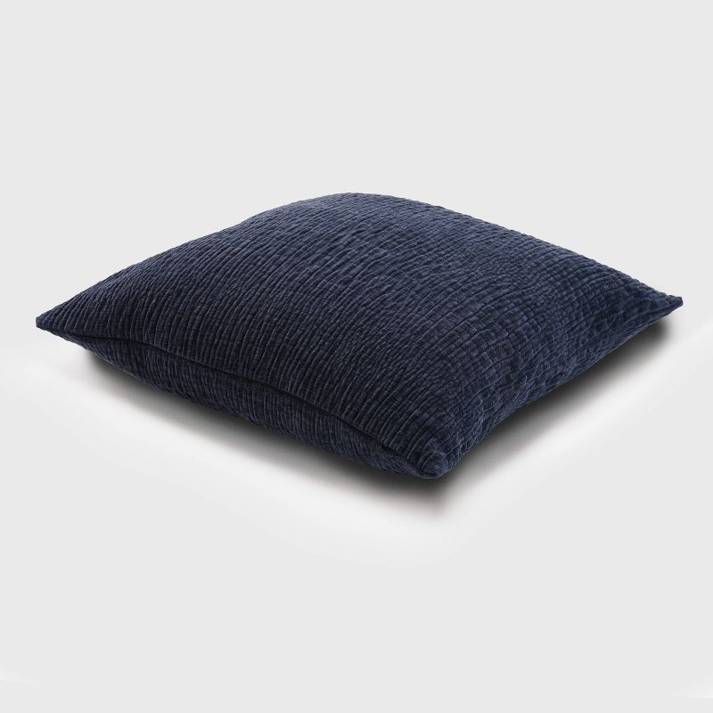 Oversized Chenille Textured Washed Woven Throw Pillow - Evergrace, 4 of 12