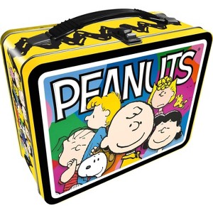 Aquarius Puzzles Peanuts Cast Embossed Tin Fun Box - 1 of 3