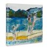 Stupell Industries Kids on Swimming Dock Abstract, 24" x 24" - 3 of 4